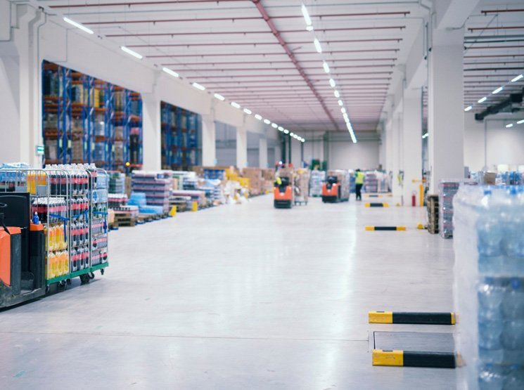 Pavimentos para industria alimentaria y cárnica en España Pavimento industrial para almacenamiento en España